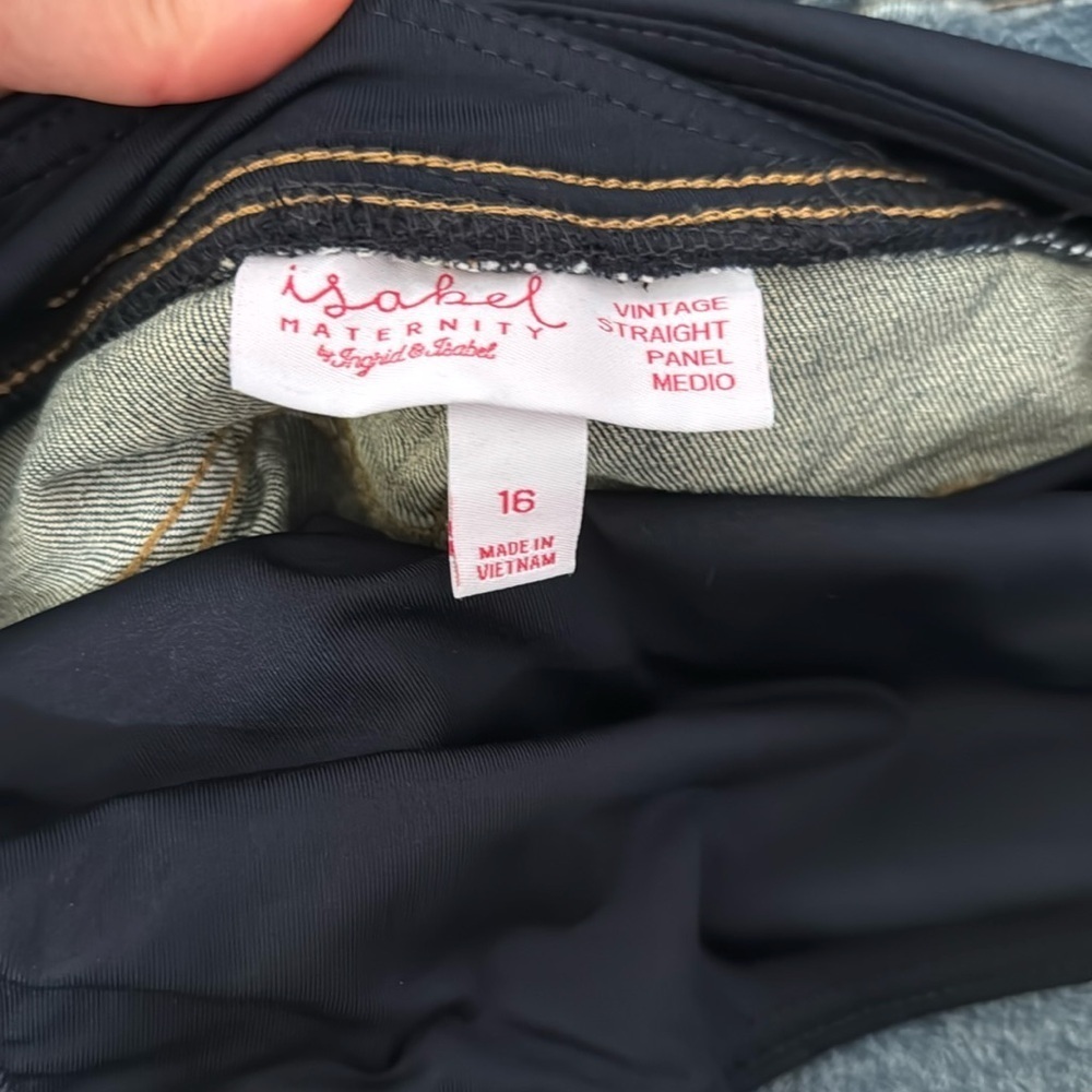 NWT Isabel maternity vintage straight crossover jeans - Picture 5 of 6